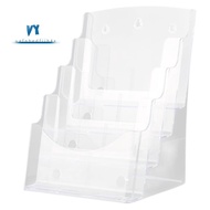 A5 Acrylic Brochure Display Stand Rack Flyer Holder Magazine Organizer