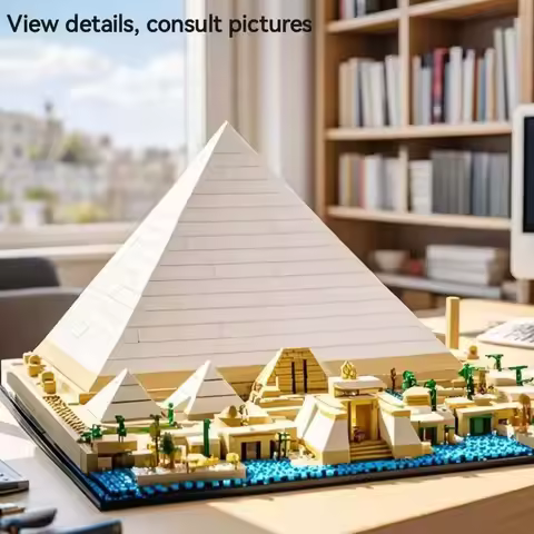 476PCS The Great Pyramid of Giza Model Compatible 21058 Building Block Set Assembled Bricks Kid Toys