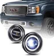 Tecoom LED Fog Lights, 1 Pair Bumper Driving Fog Lamps Compatible with 2007 2008 2009 2010 2011 2012