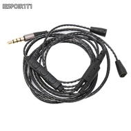 IESPOIR1T1 Braided Wire, with Volume Control and Mic Function 130cm / 51.2in Headphone Audio Cord, 3