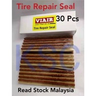 30Pcs Self Vulcanizing Tire Repair Plug Tubeless Seal Patch Car Backhoe Tyre Maintenance 補胎膠條6x200mm