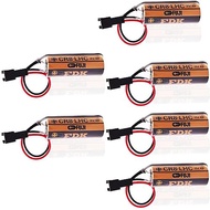 Meewellvetry (Pack of 6) for Fuji FDK CR8.LHC 3V 2600mAh CR8-LHC Non-Rechargeable Battery with Black