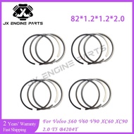 B4204T Engine STD 0.5 Piston Ring Set For Volvo 2.0 S60 S90 V60 V90 XC60 XC90 2.0T 2.0L L4 GAS T4 T5