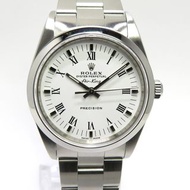 ROLEX Air King 14000M K number with 保修 自動上鍊 SS 白色 錶盤