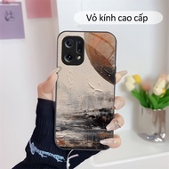 Oil Painting Tempered Glass Case OPPO F5,OPPO F7,OPPO F9,OPPO F11,OPPO F11 Pro Premium Glass Case