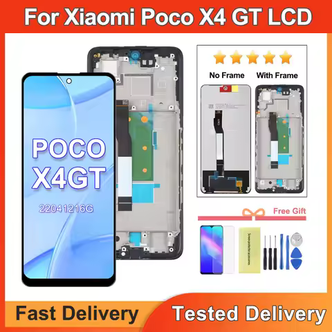 6.6'' For Xiaomi Poco X4 GT LCD Touch Screen Digitizer Replacement Parts For Pocophone X4 GT 2204121