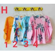 Girls Floral Dress Baju Budak Perempuan Cotton Cantik
