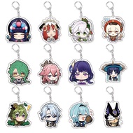 Genshin Impact Wanderer Alhaitham Raiden Shogun Xiao Kazuha Zhongli  Pendant Acrylic Keychain Keyrin