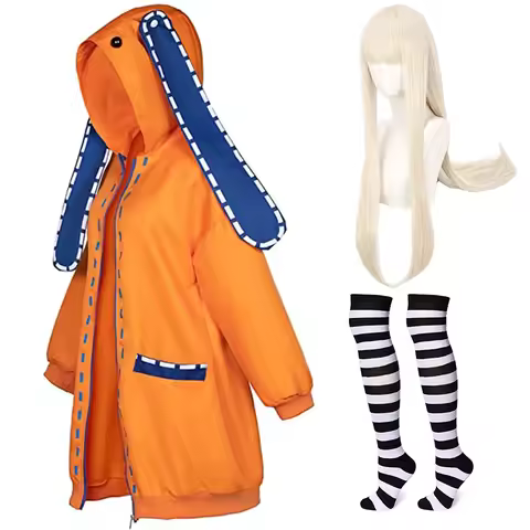 Anime Kakegurui Yomoduki Runa Cosplay Kostuums Hoodie Compulsieve Gokker Hoodies Pruik Sok Pak Hallo