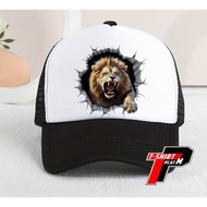 Lion 3D Art Baseball Cap