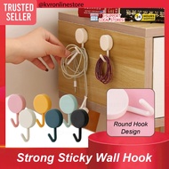 (1PC) Nordic Style Sticky Hook Multipurpose Wall Hooks for Hanging Decoration Strong Self Adhesive / Penyangkut Pintu