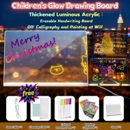 LED Drawing Board Luminous Writing Board Message Board Drawing Board For Kid Acrylic Erasable Drawin