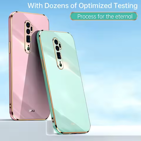 6D Plating TPU Case For OPPO Reno 10X Zoom CPH1919 ShockProof Soft Silicone TPU Back Cover Phone Cas