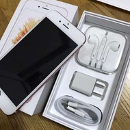 9成新 iphone6s 64g玫瑰金 配件耳機充電器全新