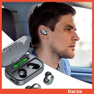 [Dar]  Portable Charging Case Earbuds Wireless Earphones with Automatic Pairing Waterproof Wireless Earbuds with Led Display and Noise Cancelling Bluetooth 5.3 for Sports