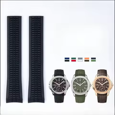 Imported 21mm Sweatproof Silicone Watchband for Patek Philippe 5167r Grenade Aquanaut Series Steel C