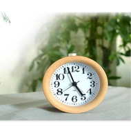 Alarm Clock Luminous Alarm Clock Log Mute Solid Wooden Wooden One Piece Alarm Clock Wooden H5XZ