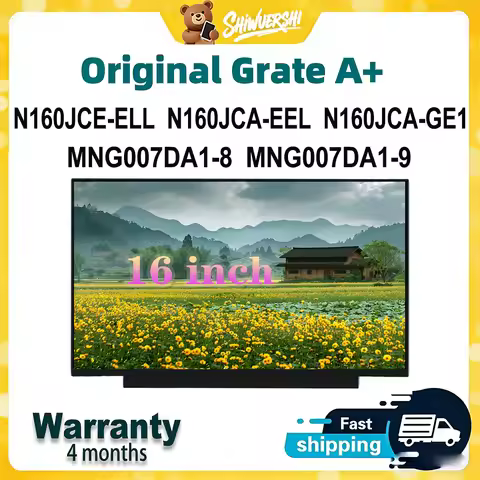 Original New A+ 16" Laptop Lcd Screen MNG007DA1-8 MNG007DA1-9 N160JCE ELL N160JCA EEL GE1 MNG007QS4-