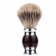 Shaving Brush Hair Salon Imitation Tortoiseshell Metal Men Shaving Foam Badger Hair Cleansing Brush 