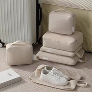 Travel Stock6pcs Set Storage Bag Compression Luggage Storage Bag Compression Packing Cube Packing Cu