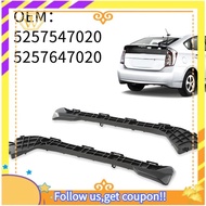 【W】1Pair Right &amp; Left Rear Bumper Cover Retainer Bracket Set Replacement Parts Accessories for Toyota Prius 2010-2015 5257547020 5257647020