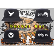 Hat, bucket hat, punk band bucket hat, bucket hat, punk band custom bucket hat.