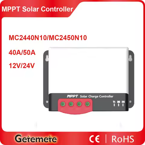GTMT MC2440/MC2450 40A/50A 12V/24V Auto MPPT Solar Charge Controller for batteries solar PV regulato