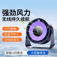 13cm Desktop Fan Bedroom Charging Household Fan Desktop Desktop Electric Fan Office Wall-Mounted Fan