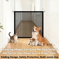 Safety Net Door Guard Magic Cat Gate Pet Fences Magic Door Folding Dog Cat