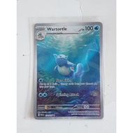 Pokemon 151 wartortle illustration rare card