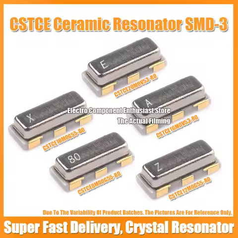(10PCS) CSTCE8M00G55-R0 CSTCE10M CSTCE12M CSTCE16M0V53-R0 CSTCE20M 3213 MuRata CSTCE Ceramic Resonat