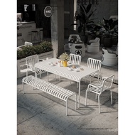 Style Courtyard Tea Shop Cafe Balcony Area Creative Waterproof Table Chair Tea Small Table Chair Mil