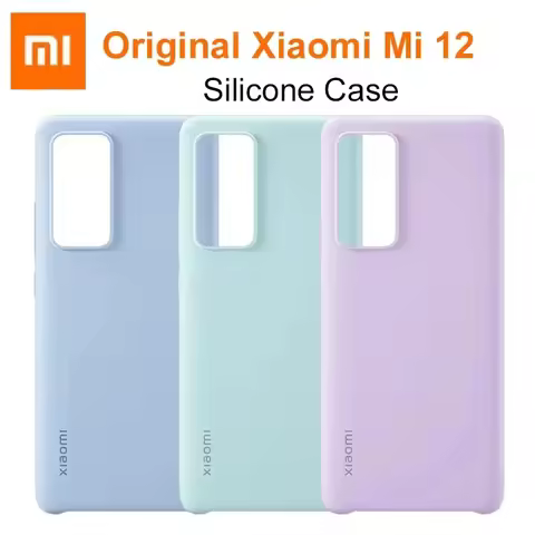 Original Xiaomi Mi 12 / 12S / 12 Pro / 12X Case Silicone Case Skin-friendly Soft Glue PU Back Cover 