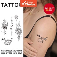 Temporary Tattoo 15 Days Waterproof Flower Butterfly Design Arm Body Art Fashion Decoration