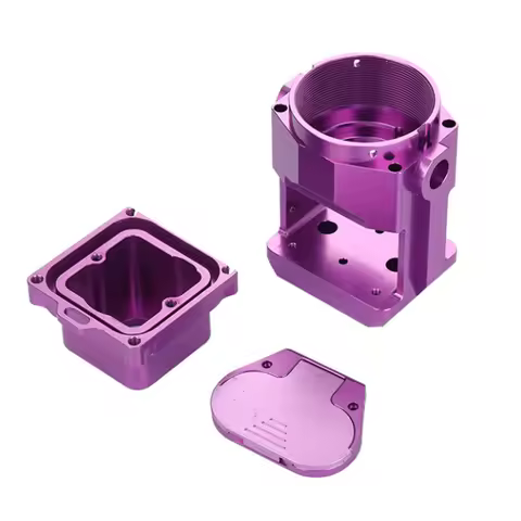 Custom Aluminum Alloy CNC Machined Optical Adapter Housing CNC Milling Machine 5 Axis Parts CNC Prod