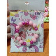 Kids children girls Bracelets Pastel color 2yr old up to 7yr old