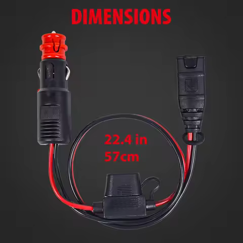 Wire Harness Compatible with NOCO GC003 X-Connect Genius Smart Battery Chargers 12V Dual-Size Male P