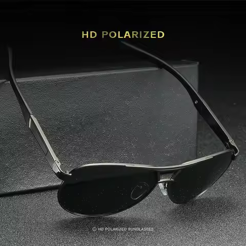 AORON Mens Polarized Sunglasses Metal Aviation Eyewear Fashion UV400 Sun Glasses