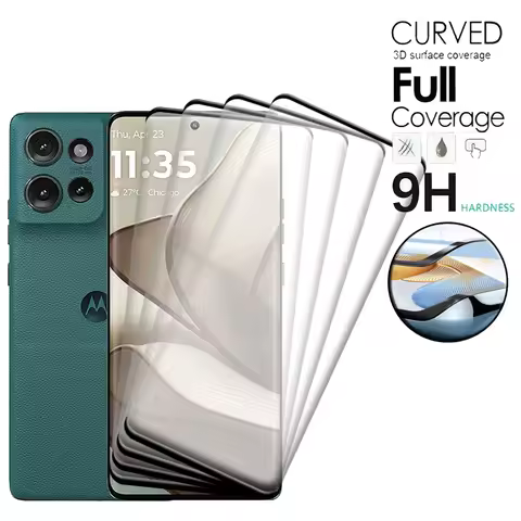 4PCS For Moto Edge 50 Glass Motorola Edge 50 Tempered Glass Protective Film 9H Full Cover Curved Scr