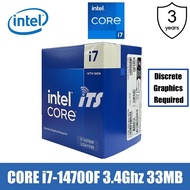Intel Core I7-14700F 14th Gen Processor - Raptor Lake (33MB Cache, 3.4Ghz)