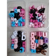 Luxury 3D Letter Beads Large Alphabet Beads