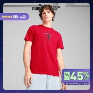 PUMA AUTO - เสื้อยืด Scuderia Ferrari Race Tonal สำหรับผู้ชาย สีแดง - 63018902