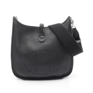【二手】愛馬仕 HERMES Evelyne 3 Trois PM 黑色皮革女背包
