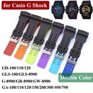 Two-Tone Silicone Strap Compatible with Casio G-SHOCK GD-100 GA-100/110/120/140/300/400/700