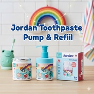 MOMS_ Jordan Toothpaste Pump & Refill Stage 1 & 2 | Toothpaste kids Toothpaste