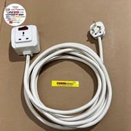 The Most 2.5mm 3-Prong AC Plug extension Cable