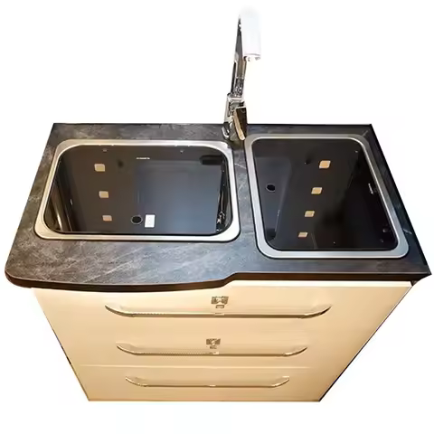 Customized Aluminum Honeycomb Panel Profile Waterproof RV Bathroom Cabinet Lightweight Aluminum Kitc