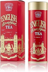 TWG Tea English Breakfast Tea, Loose Leaf Black Tea Blend In Haute Couture Gift Tea Tin, 110G