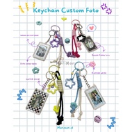 GANTUNGAN Custom photo keychain| Custom photo keychain| Cute keychain| Custom keychain| Couple keych