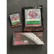 Chain Set Sprocket KSR 420 Sun